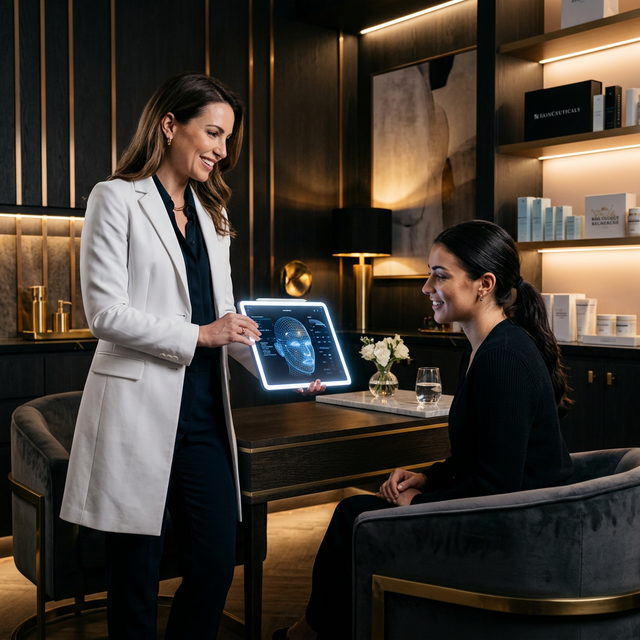 O paciente na cadeira não compra seringas, ele compra uma transformação visual.